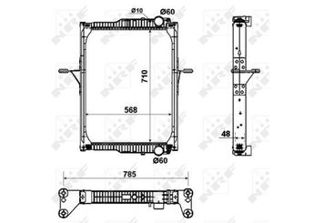 Su Radyatörü  NRF 53432  1640028520 5001868221 7420809775 5011873332 20810091 85000665