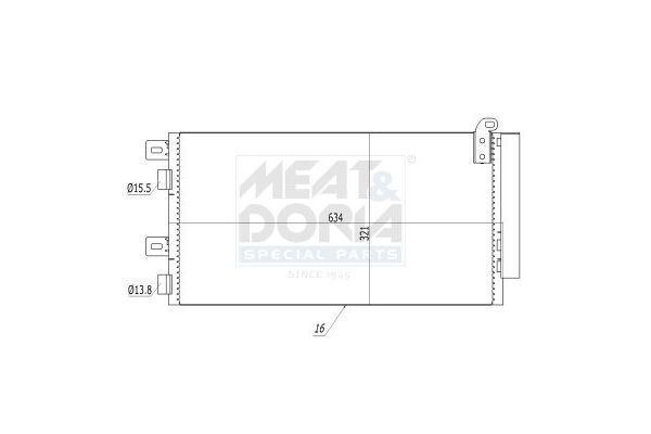 Klima Radyatörü  MINI Cabrio (R52)(2004->)  NRF 35481