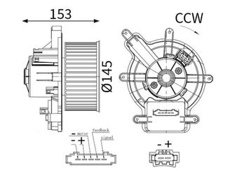 Kalorifer Motoru  MAHLE AB 137 000S  6441CP 6441.CP