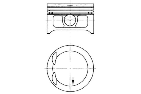 Piston (86.00MM-0.50)  KOLBENSCHMIDT 97332610