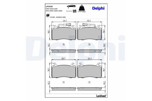 Fren Disk Balata Arka Alfa Romeo Giulia (952)(2016->)  FIAT ORJINAL 77369175