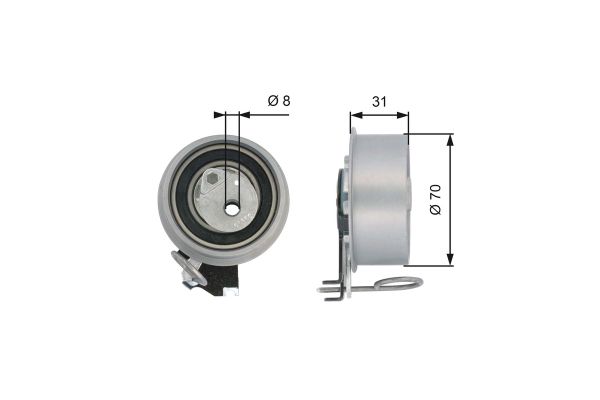 Triger Gergi Rulmanı  Hyundai Coupe (GK)(2002->)  GATES T43135