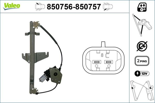 Cam Krikosu Arka Sol VALEO 850756