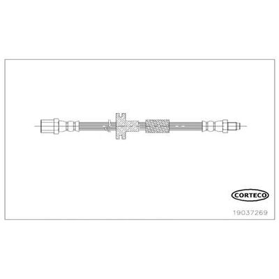 Fren Hortumu Ön Sağ veya Sol Mercedes E -Serisi S.Wagon (BM 124)(10.1992->)  CORTECO 19037269