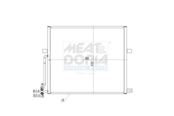 Klima Radyatörü  BMW X3 Serisi (E83)(09.2003->)  NRF 35468
