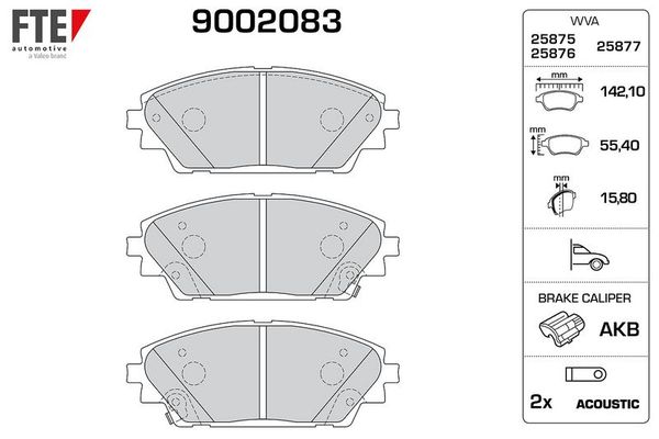 Fren Disk Balata Ön FTE 9002083