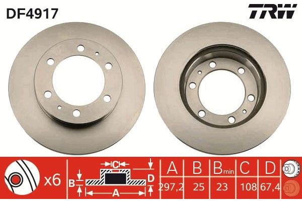 Fren Disk Ayna Ön Sağ ve Sol Toyota Hilux (KUN)(2005->)  VALEO 185804