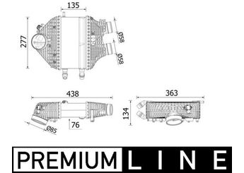 Turbo Radyatörü  MAHLE CI 618 000P  17514802574 17517846235