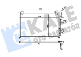Klima Radyatörü  KALE 392300  DF7161480C DF7161480A DF71-61-480 A DF7161480B DF71-61-480 B DF7161480 DFY16148Z DFY1-61-48Z DFY16148ZA