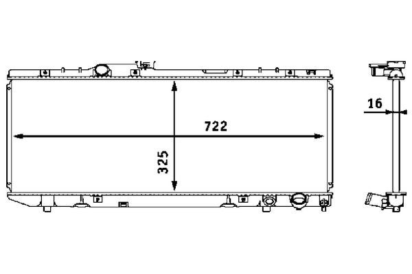 Su Radyatörü  Audi A8 (4H2/4H8)(11.2009->)  MAHLE CR 538 000S