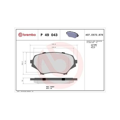 Fren Disk Balata Ön Mazda MX-5 (NC)(07.2005->)  MAGNETI MARELLI 363700449043