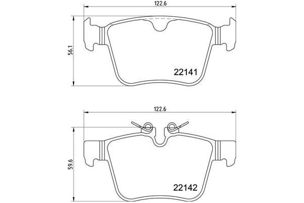 Fren Disk Balata Arka Jaguar I-Pace (03.2018->)  BREMBO P 36 037