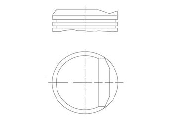 Piston (76.00MM-STD)   MAHLE 015 88 00  8770817 8778630000 8778630002