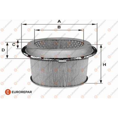 Hava Filtresi  Mitsubishi Lancer Sedan (C60A/C70A)(1989->)  EUROREPAR 1682269780