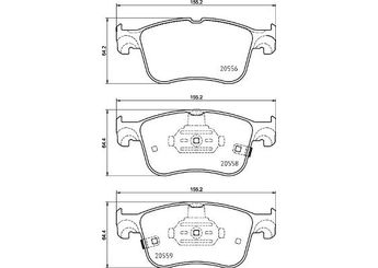 Fren Disk Balata Ön BREMBO P 24 218  2209149 2210416 2314163 2580321 KTJX612K021AEA KTJX612K021AEB KTJX612K021AEC KTJX612K021CEB KTJX612001ACB KTJX612001CAA JX6Z2001J