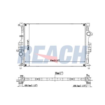 Su Radyatörü  Ford Focus 4/5 Kapı (CB8)(2010->)  OEMPARTS 190106A0A01