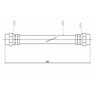 Fren Hortumu Ön Sağ veya Sol CAVO C800 052A