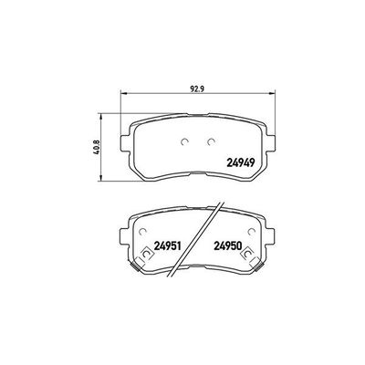 Fren Disk Balata Arka Hyundai i20 (PB)(01.2009->)  MAGNETI MARELLI 363700430046