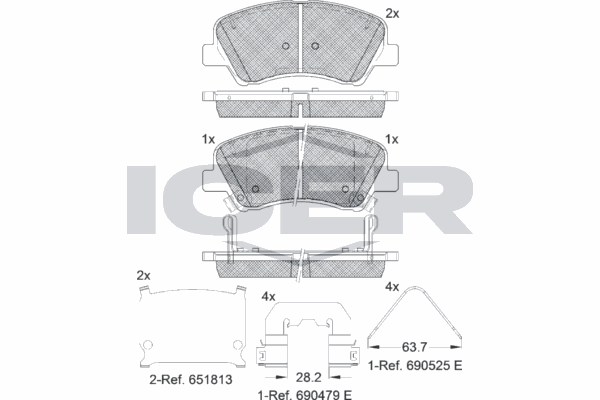 Fren Disk Balata Ön Hyundai i20 (BC3)(08.2020->)  AYD 60371B