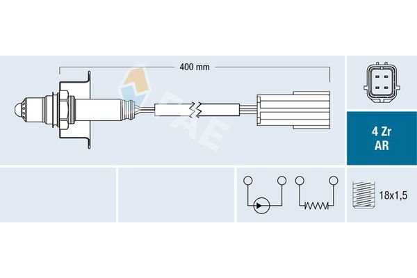 Oksijen (Lambda) Sensörü  Nissan Pathfinder 4/5 Kapı (R51)(01.2005->)  NGK 95642