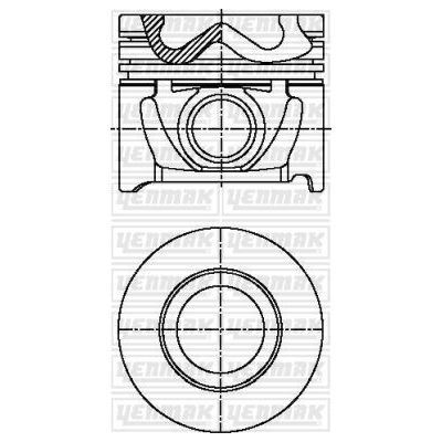 Piston (83.50MM-0.50)  NÜRAL 87-71137-050
