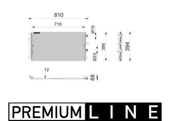 Klima Radyatörü  MAHLE AC 1212 000P  2434682 LX6119710AA 13130172PDH 1.31.30172.PDH
