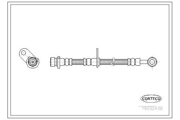 Fren Hortumu Ön Sağ Honda Accord (CG7-9/CH1-7)(10.1998->)  WALBURG WBH0441