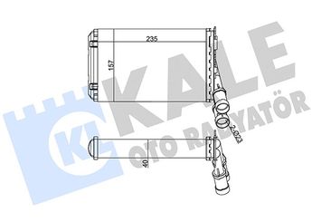 Kalorifer Radyatörü  BEHR 8FH 351 024-301  644878 6488C8 644881 6448C8 648878 96103384 96103388