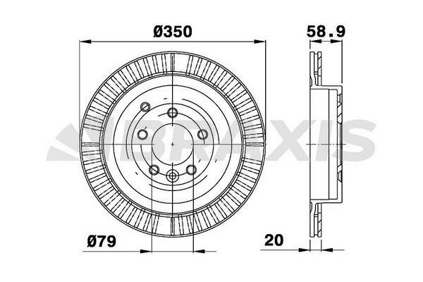 Fren Disk Ayna Arka Sağ ve Sol Land Rover Range Rover Sport (01.2005->)  BRAXIS AE0502