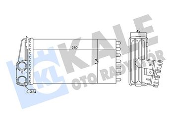Kalorifer Radyatörü  MAHLE AH 186 000P  6448K3 6448.K3
