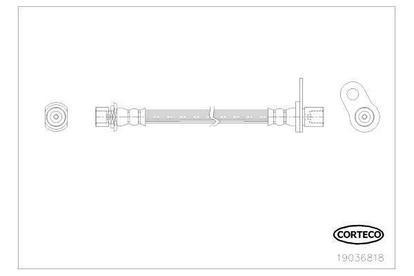 Fren Hortumu Arka Sol CAVO C901 149A