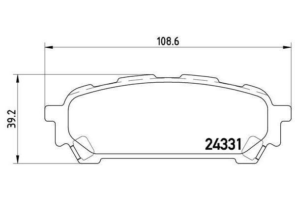 Fren Disk Balata Arka BREMBO P 78 014