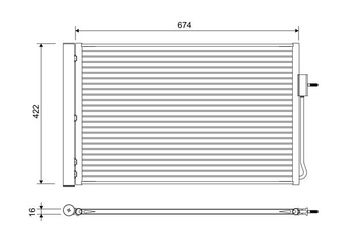 Klima Radyatörü  VALEO 822662  1850193 20842140