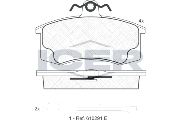 Fren Disk Balata Ön Lada Kalina 2 Hatchback (2192)(2014->)  AYD 60867A