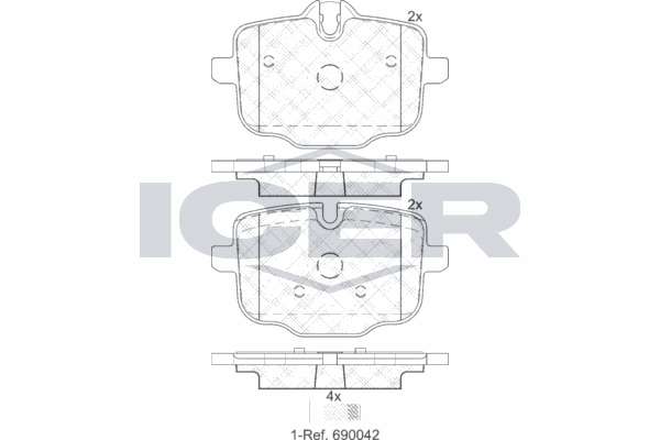 Fren Disk Balata Arka BMW M6 Serisi Coupe (F13M)(2012->)  KALE BALATA 24703 180 15 MSH