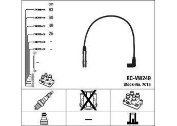 Buji Kablosu  NGK 7015  06A905409P