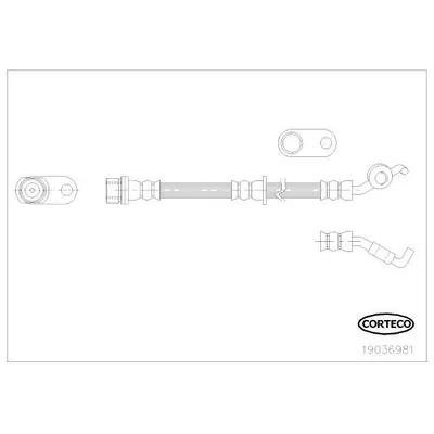 Fren Hortumu Arka Sol Toyota Auris (E15)(10.2006->)  ASPART 3HOS1501