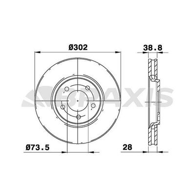 Fren Disk Ayna Ön Sağ ve Sol BRAXIS AE0357
