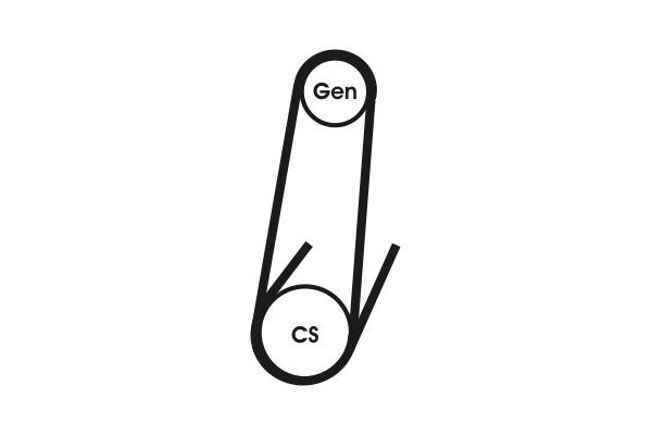 Vantilatör Kayışı  CONTINENTAL 4PK611 ELAST