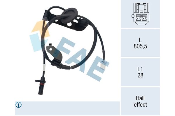 Abs Sensörü Arka Sol Hyundai i30 (FD)(06.2007->)  MAHER 12394