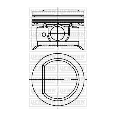 Piston (76.50MM-0.50)  YENMAK 31-03769-050