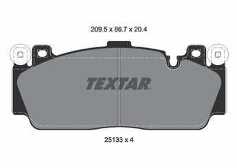 Fren Disk Balata Ön TEXTAR 2513301  34112284869 34119502904 34112284371 34112284369 9502904 2284869 2284371 2284369