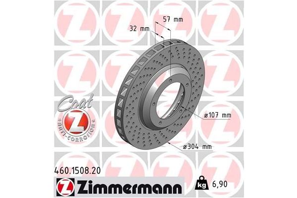 Fren Disk Ayna Ön Sağ ve Sol ZIMMERMANN 460.1508.20