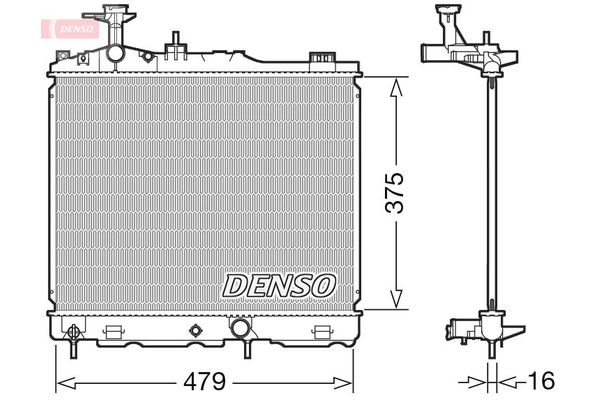 Su Radyatörü  DENSO DRM45039