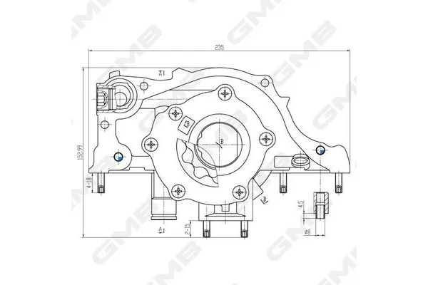 Yağ Pompası  Honda Logo (GA3)(01.1999->)  GMB GOAS-172A