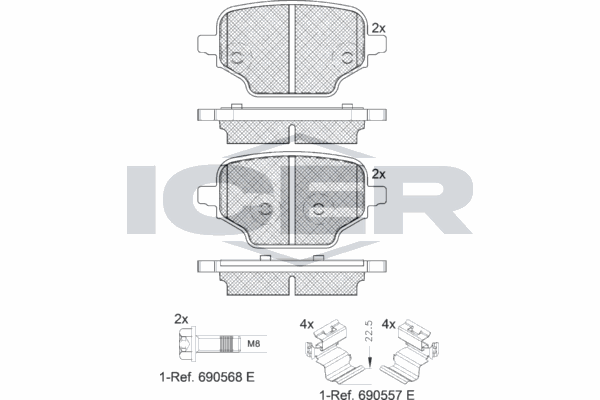 Fren Disk Balata Arka Toyota Proace City Cargo (2020->)  KRAFTVOLL 07160111