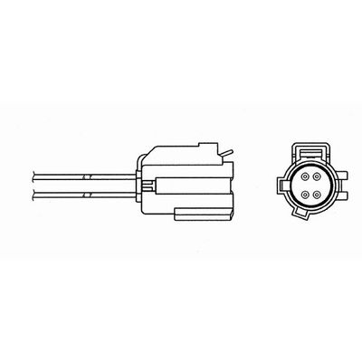 Oksijen (Lambda) Sensörü  Chrysler Sebring 4 kapı (JR41)(2001->)  NGK 6383