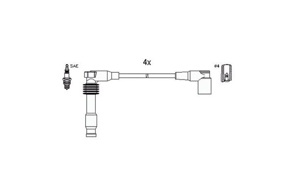 Buji Kablosu  Chevrolet Evanda (2005->)  HUCO 134759