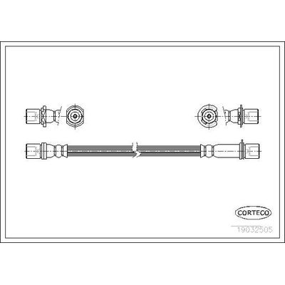 Fren Hortumu Ön Sağ veya Sol MGA 51188
