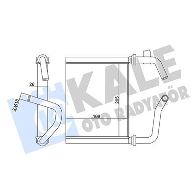 Kalorifer Radyatörü  Honda Accord Coupe (CG2/4)(06.1998->)  KALE 358595